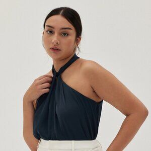 NWT Love, Bonito Nevelle Satin Twist Halter Top